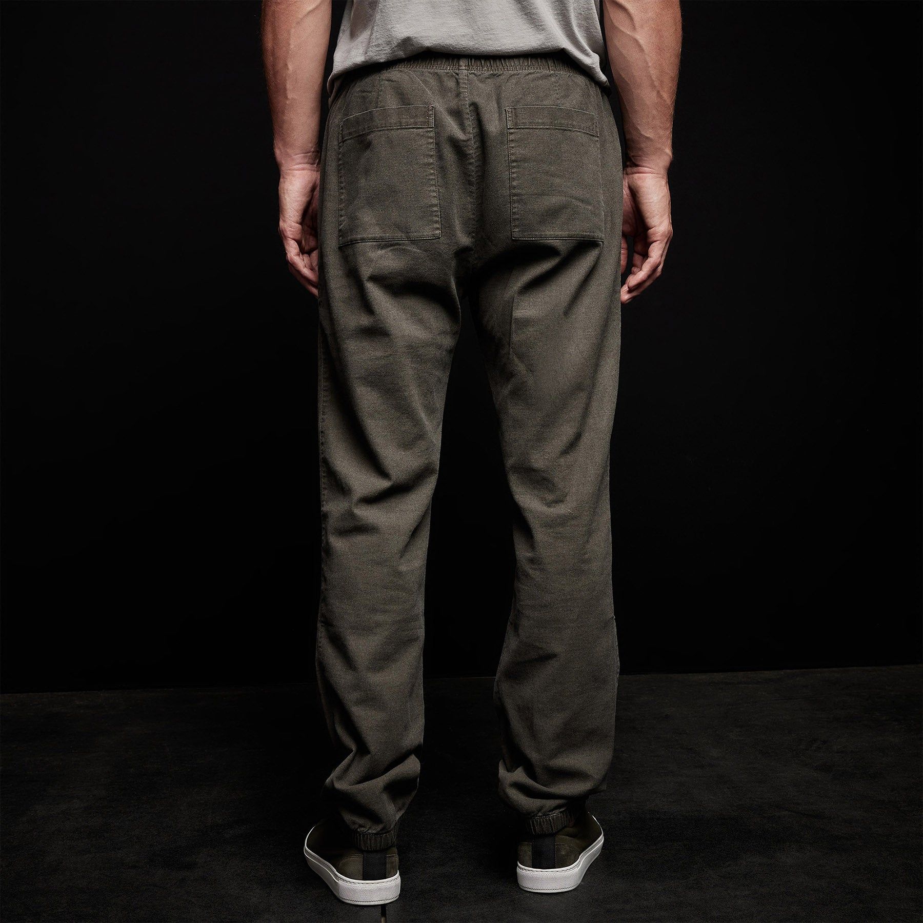 Overdyed Flannel Track Pant - Hunter Pigment sold by James Perse product image thumbnail 7