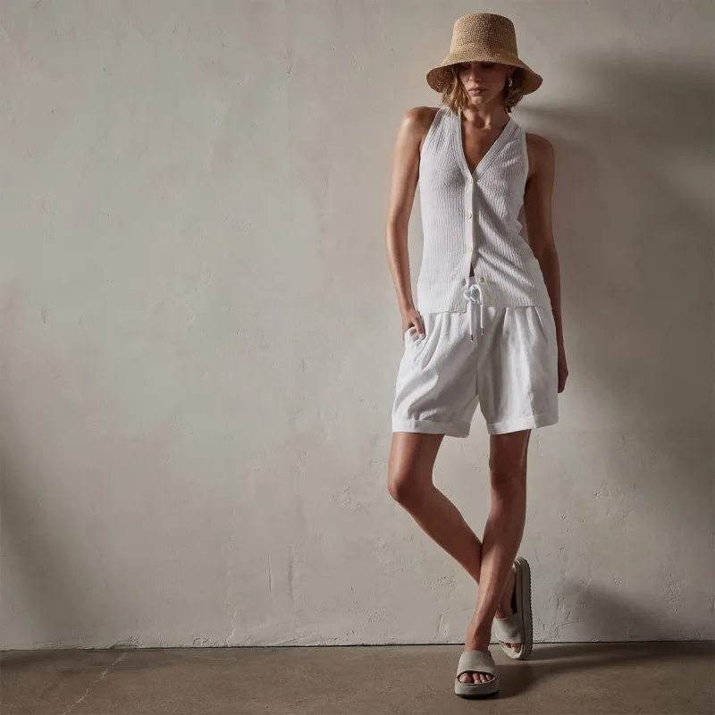 Carmel Vest - White sold by James Perse