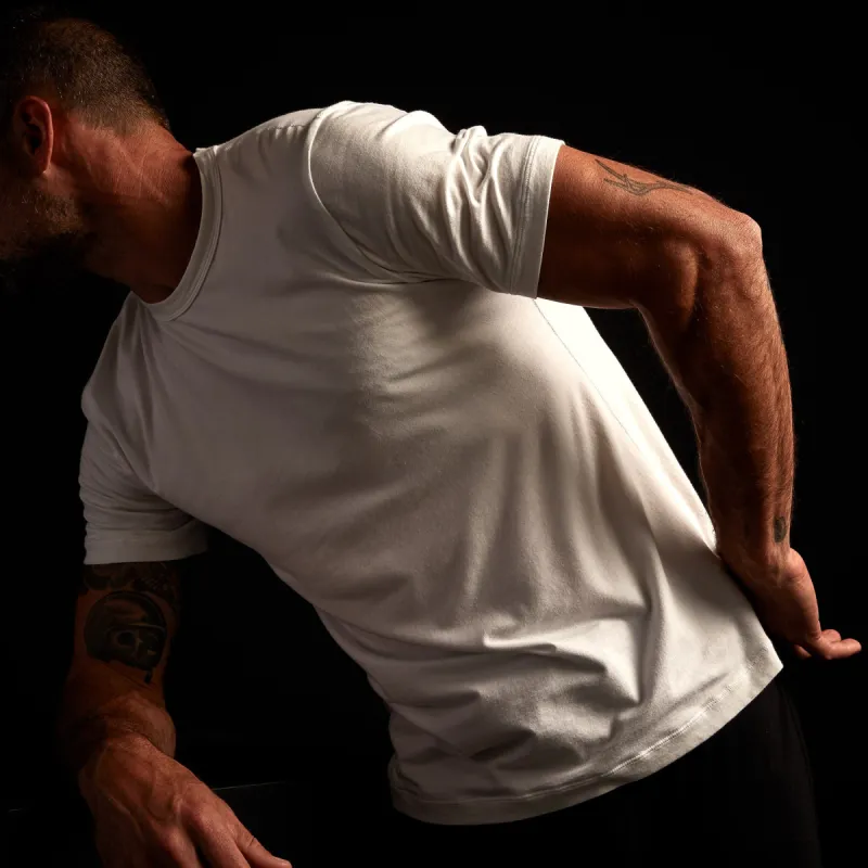 Elevated Lotus Jersey Lounge Tee - White sold by James Perse