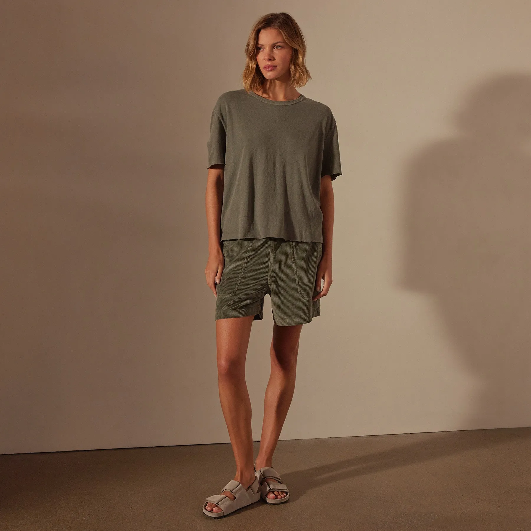 Slub Jersey Boxy Tee - Palm Pigment sold by James Perse product image thumbnail 3