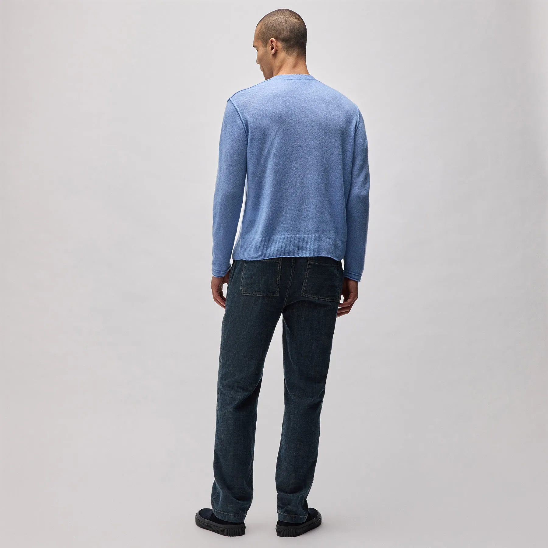 Soft Featherweight Cashmere Crew - Coast sold by James Perse product image thumbnail 4