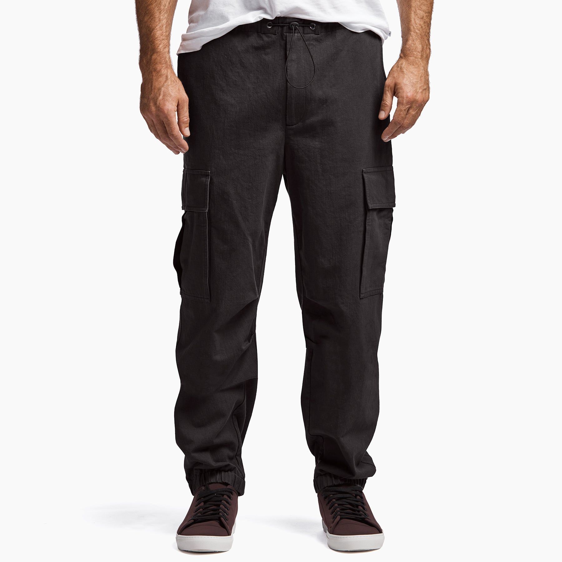 Vintage Cotton Twill Cargo Pant - Carbon sold by James Perse