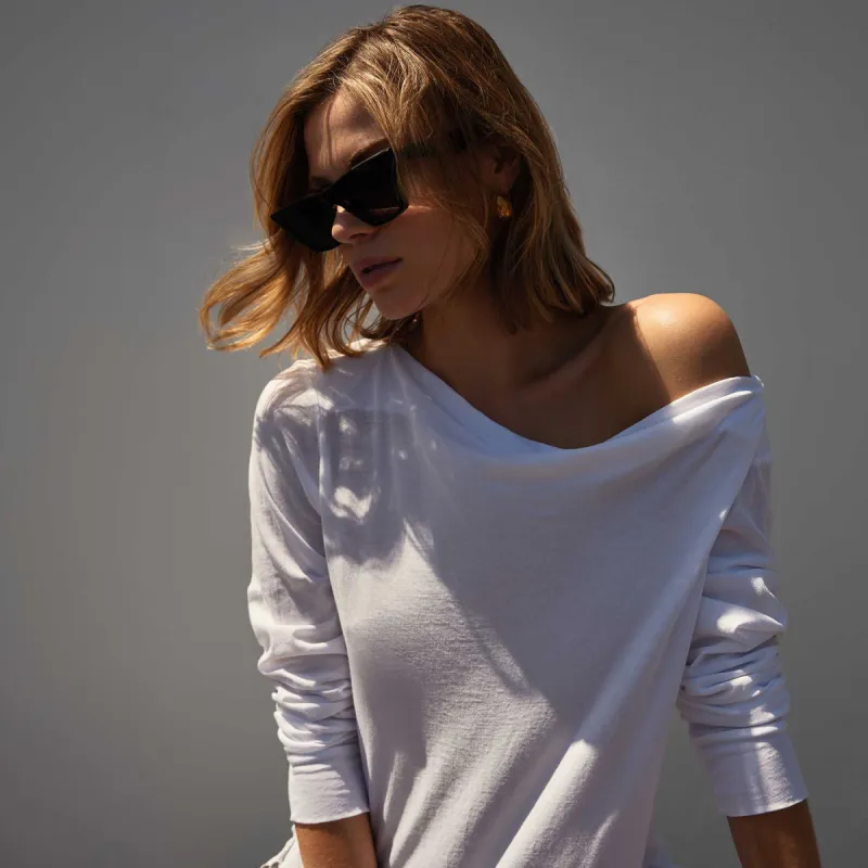 Cove Tee - White sold by James Perse
