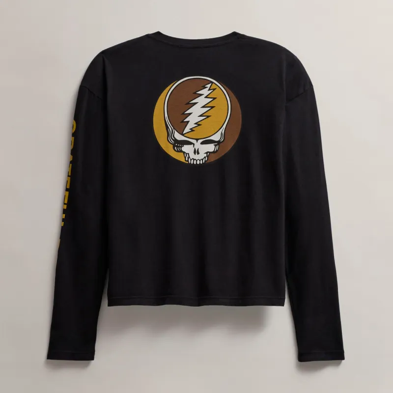 Women's Grateful Dead Long Sleeve - Black/Comet sold by James Perse