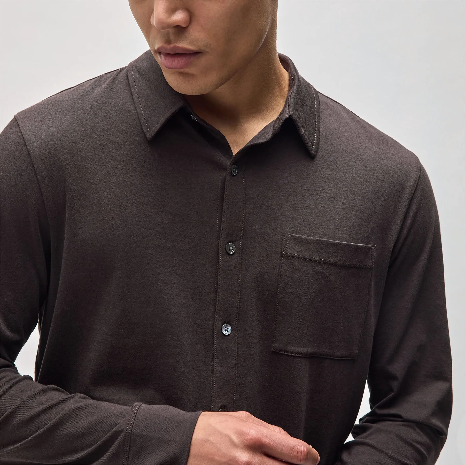 Clean Finish Jersey Shirt - Kona sold by James Perse