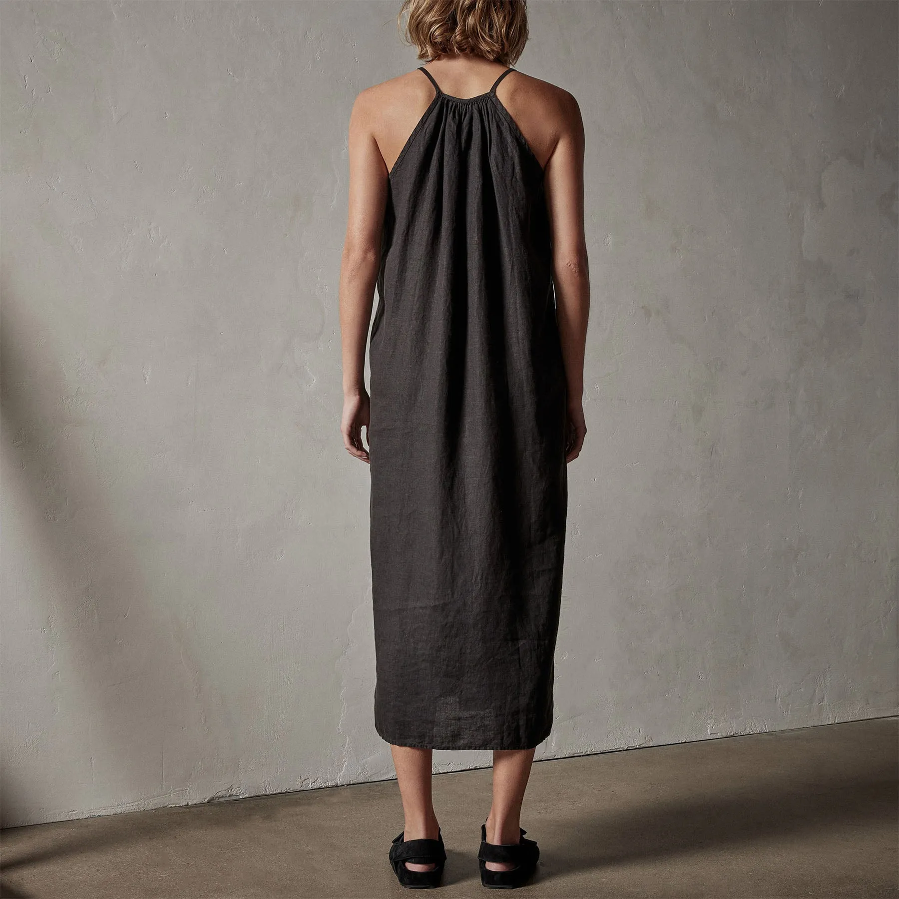 Linen Sun Dress - Black sold by James Perse product image thumbnail 4
