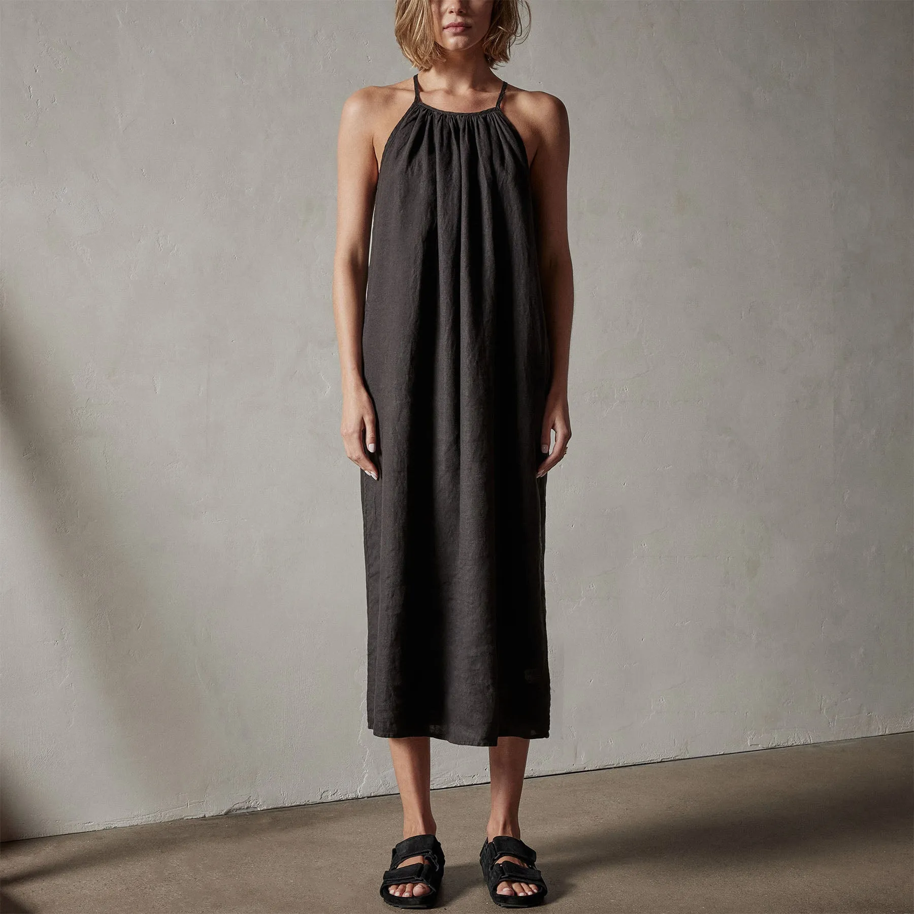 Linen Sun Dress - Black sold by James Perse product image thumbnail 3