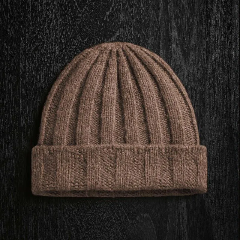 Textured Cashmere Beanie - Chestnut sold by James Perse