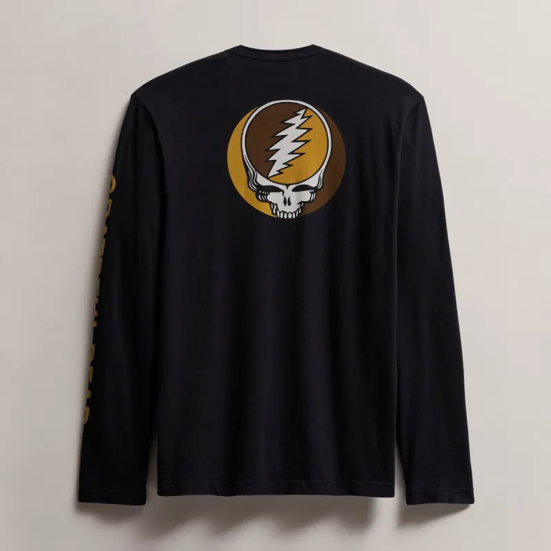 Men's Grateful Dead Long Sleeve - Black/Comet sold by James Perse