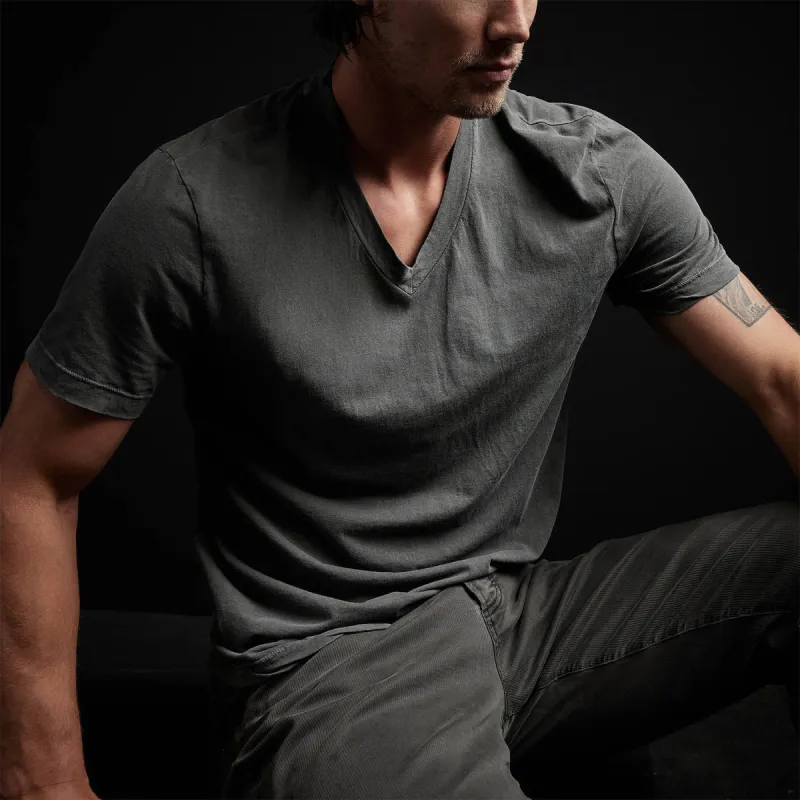 Clear Jersey V Neck - Fin Pigment sold by James Perse