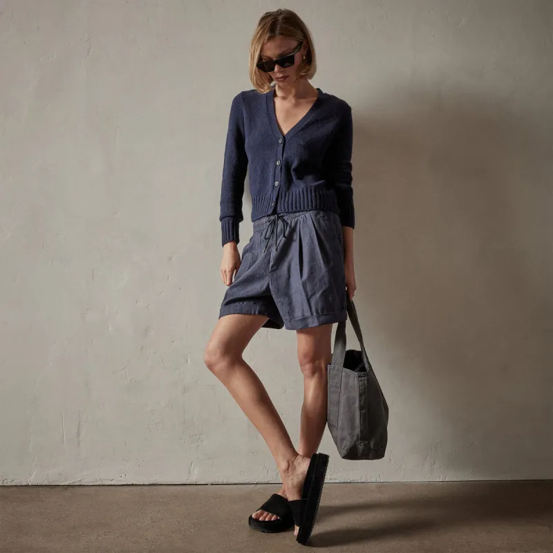 Canyon Linen Blend Short - Titan Pigment sold by James Perse
