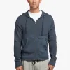 Vintage French Terry Zip Up Hoodie - Deep sold by James Perse