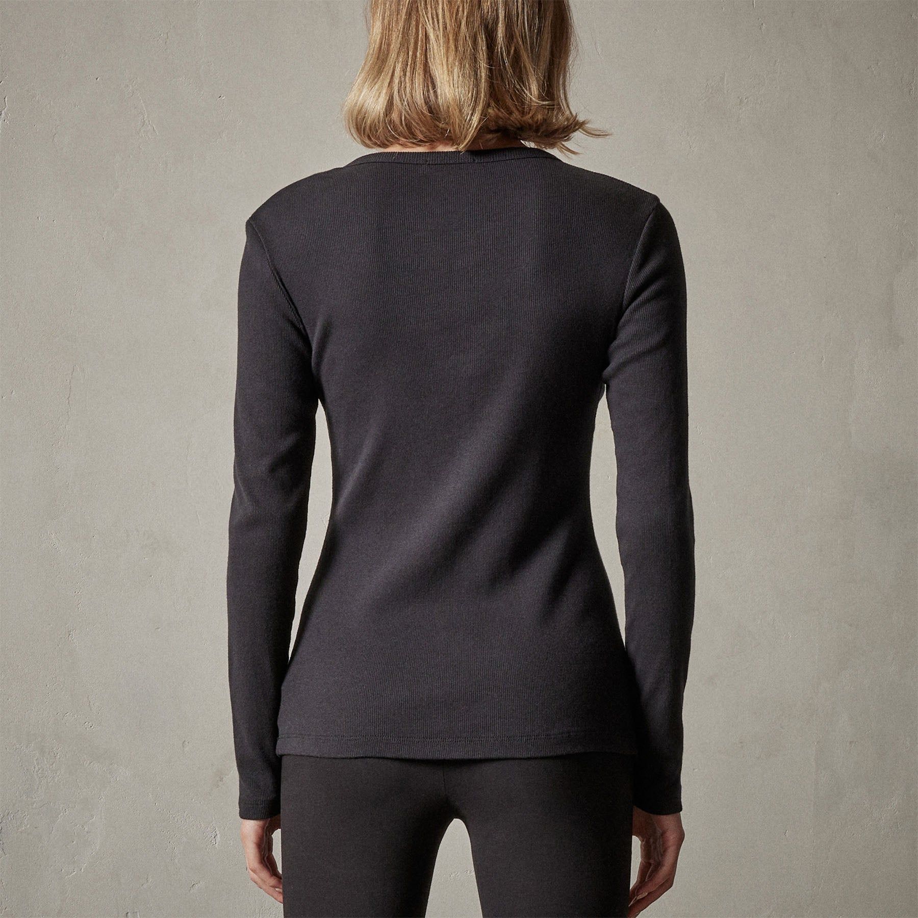 Button Front Top - Black sold by James Perse product image thumbnail 2
