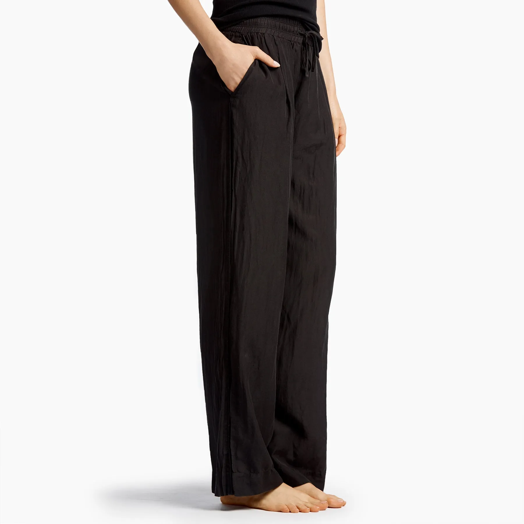 Cotton Silk Pajama Pant - Black sold by James Perse product image thumbnail 2