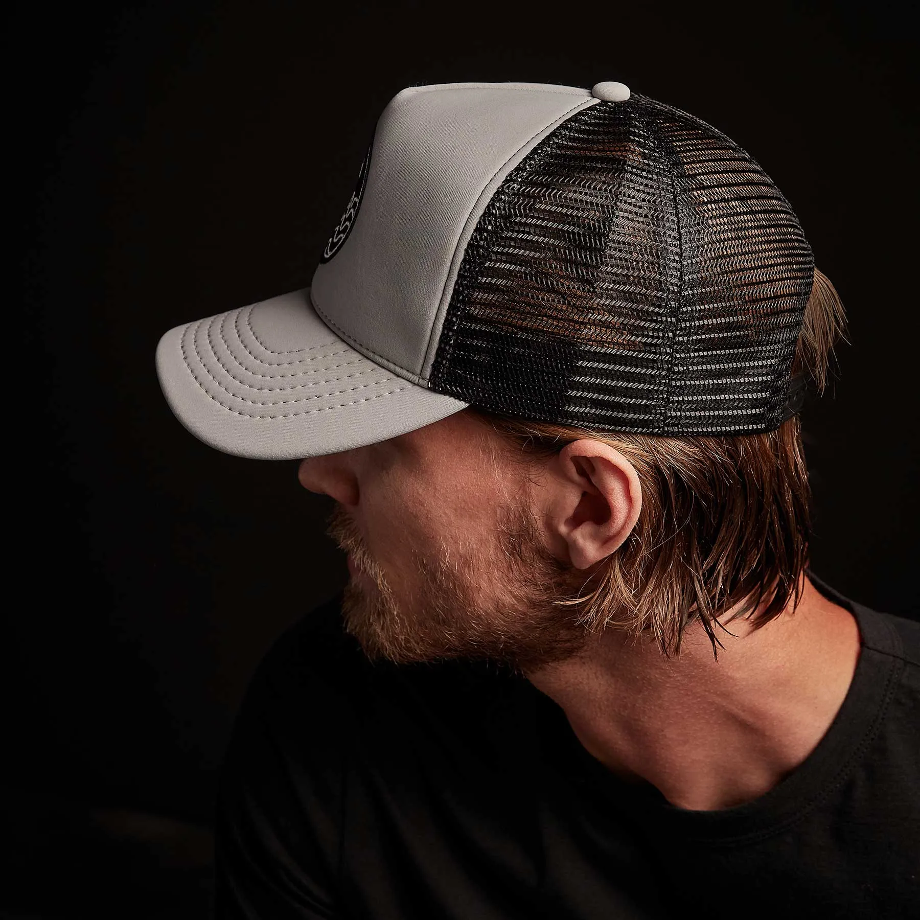 Wave Patch Scuba Trucker Hat - Pale Grey sold by James Perse product image thumbnail 2