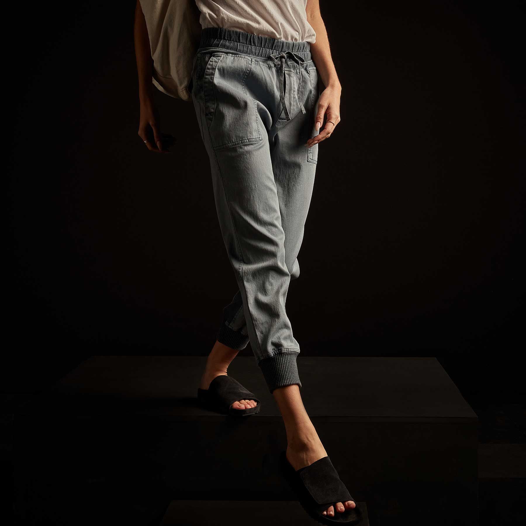 Mixed Media Pant - Bluestone Pigment sold by James Perse product image thumbnail 2