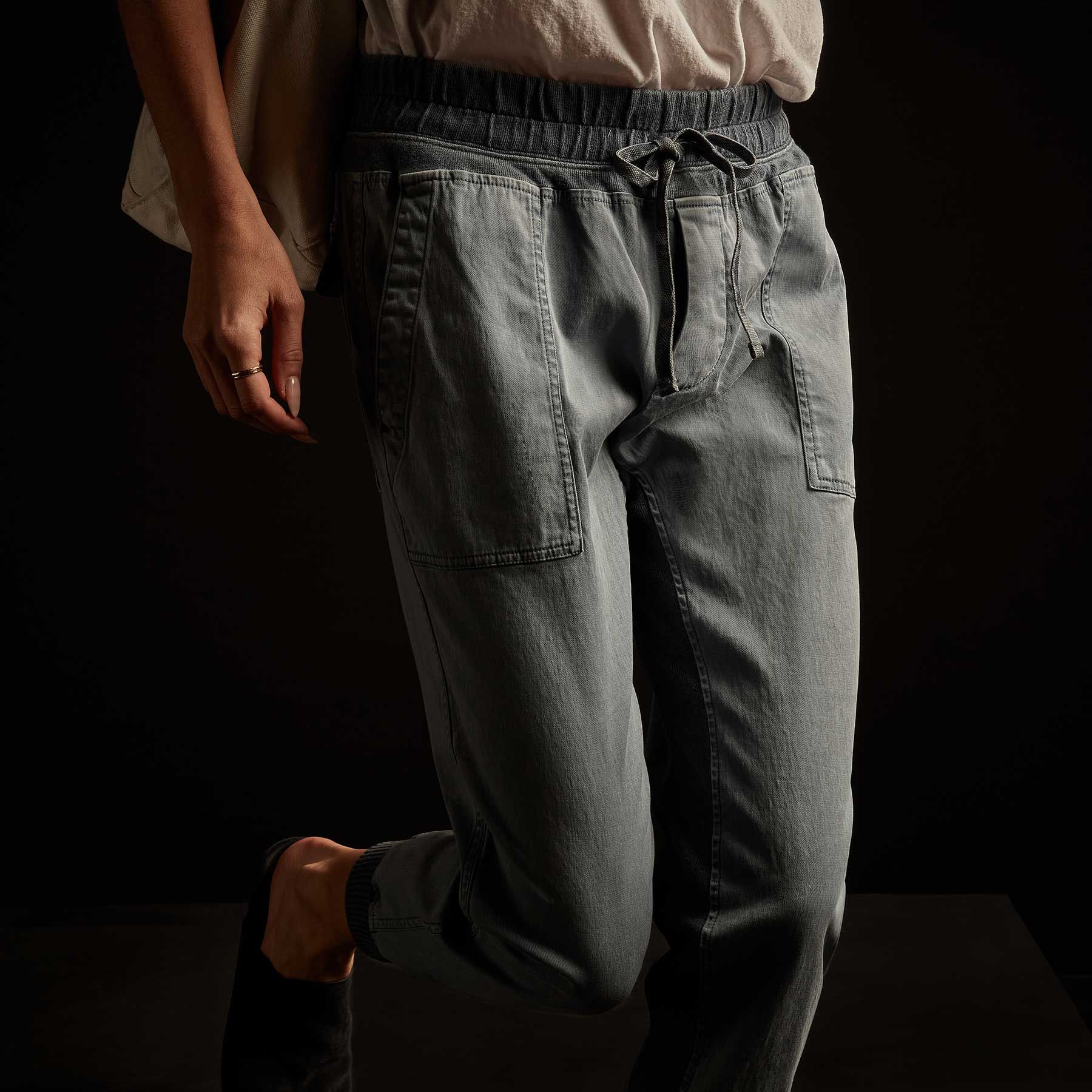 Mixed Media Pant - Bluestone Pigment sold by James Perse product image thumbnail 3