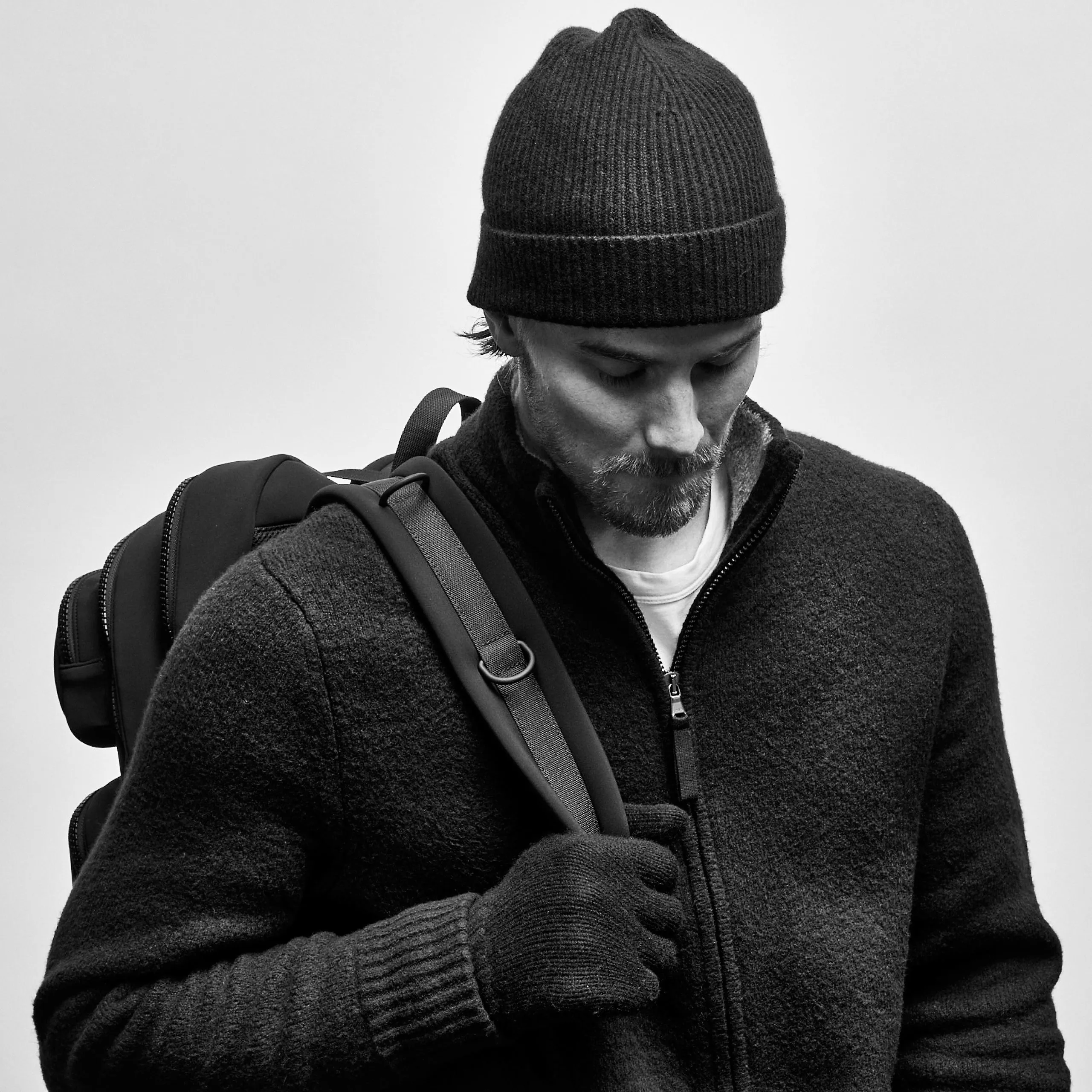 Solid Cashmere Beanie - Black sold by James Perse product image thumbnail 2