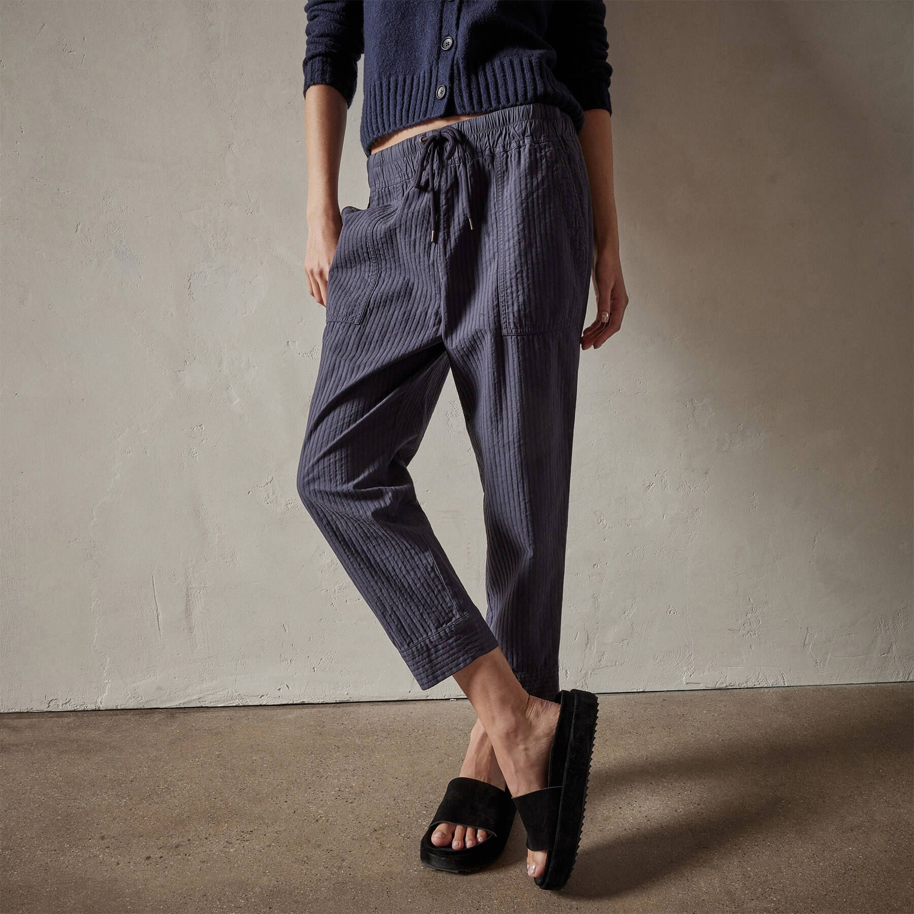 Seersucker Pant - Blue Oil sold by James Perse product image thumbnail 3