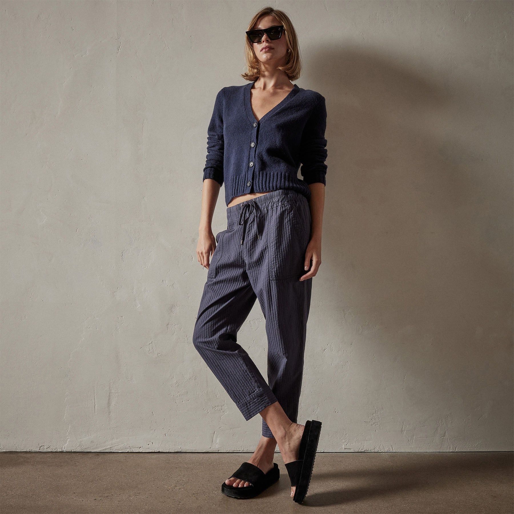 Seersucker Pant - Blue Oil sold by James Perse product image thumbnail 2