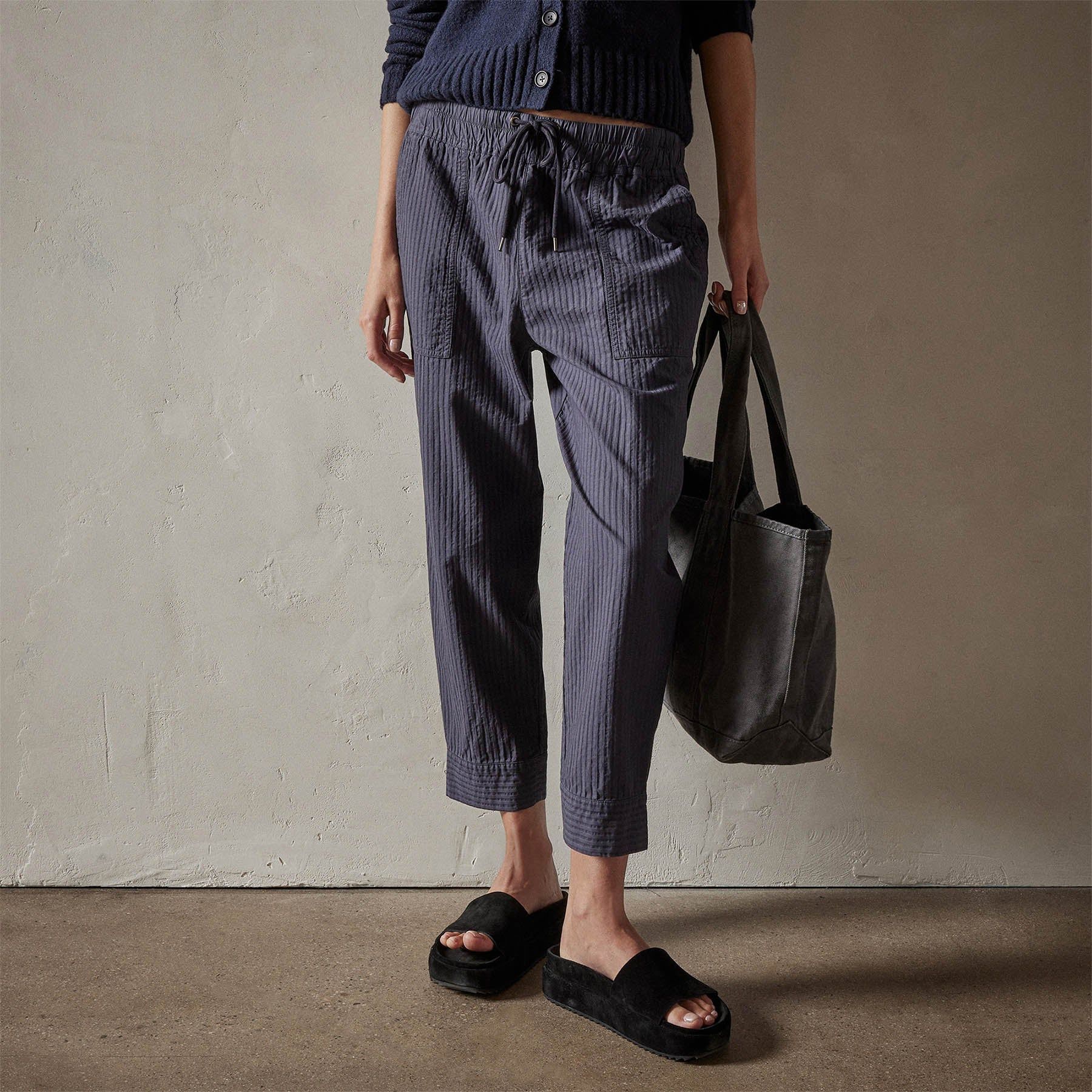 Seersucker Pant - Blue Oil sold by James Perse