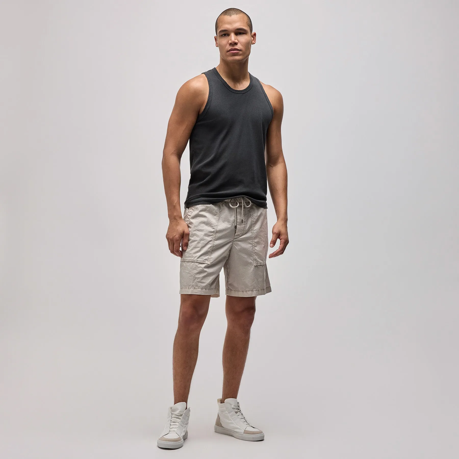 Cotton Poplin Cargo Short - Salt Pigment sold by James Perse product image thumbnail 3