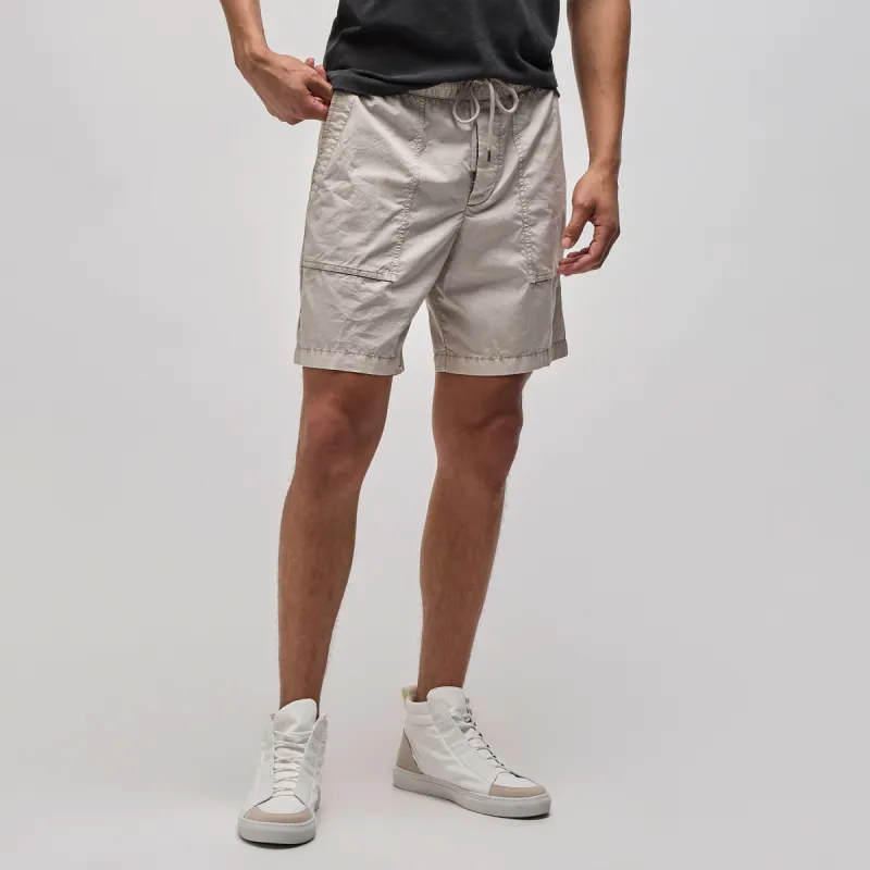 Cotton Poplin Cargo Short - Salt Pigment sold by James Perse