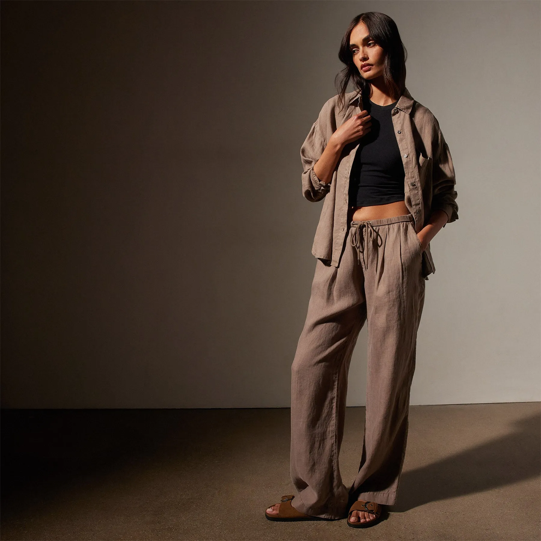 Linen Oversized Shirt - Cargo Pigment sold by James Perse product image thumbnail 2