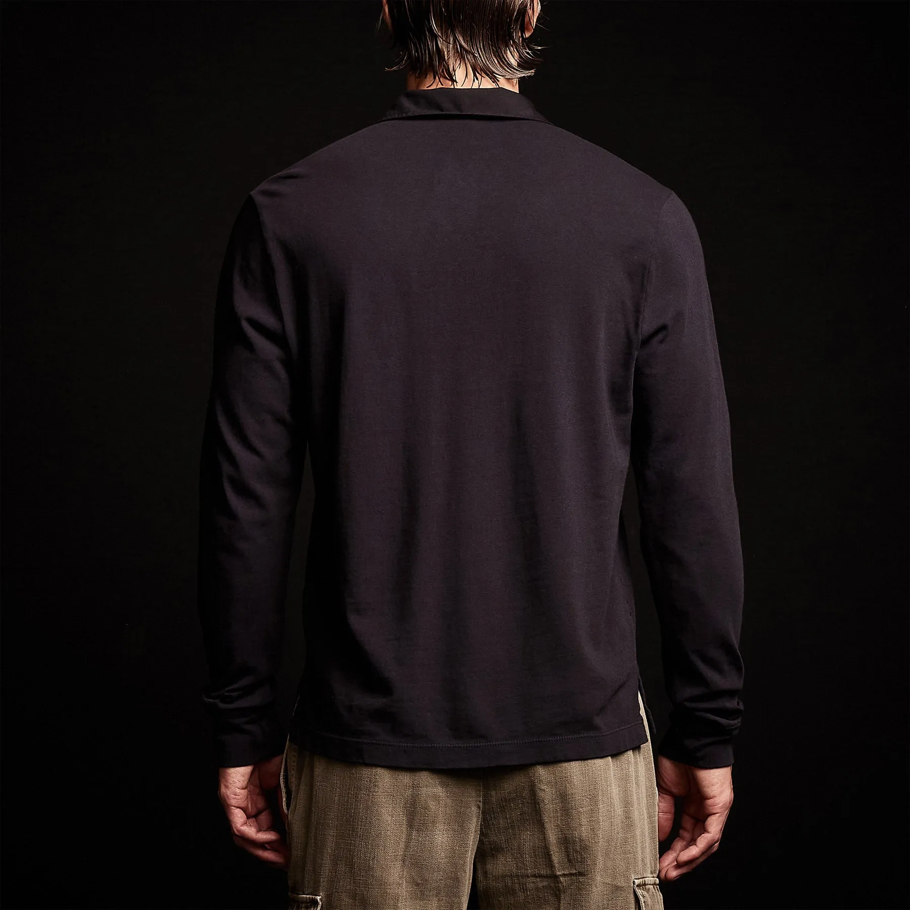 Cotton Jersey Polo - French Navy sold by James Perse product image thumbnail 5