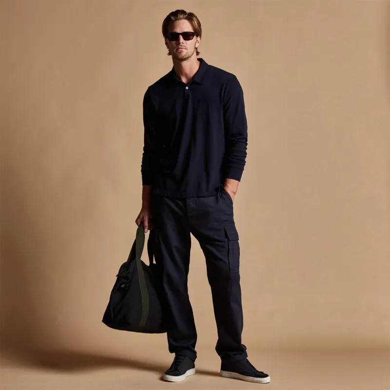 Cotton Jersey Polo - French Navy sold by James Perse