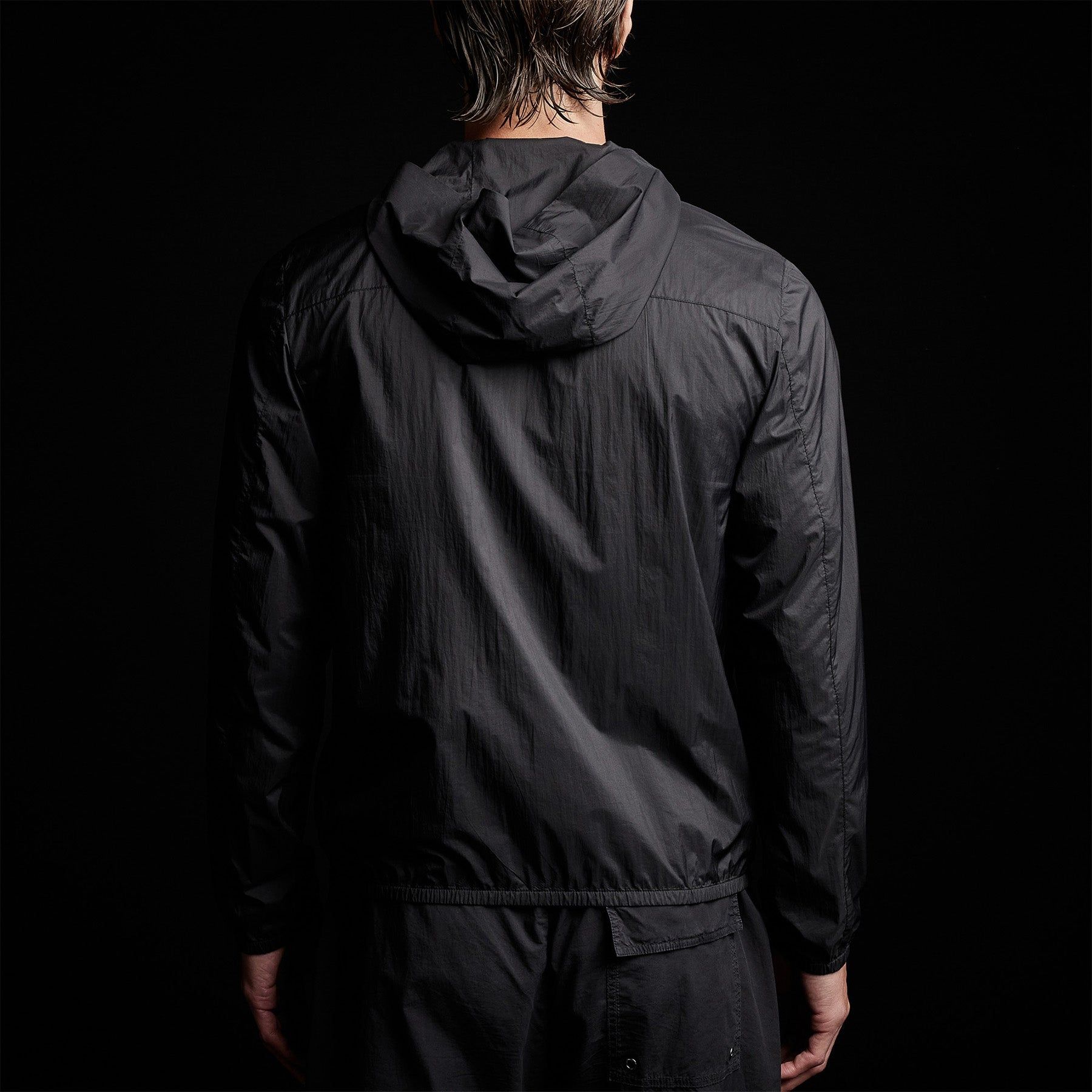 Lightweight Hooded Windbreaker - Black sold by James Perse product image thumbnail 5