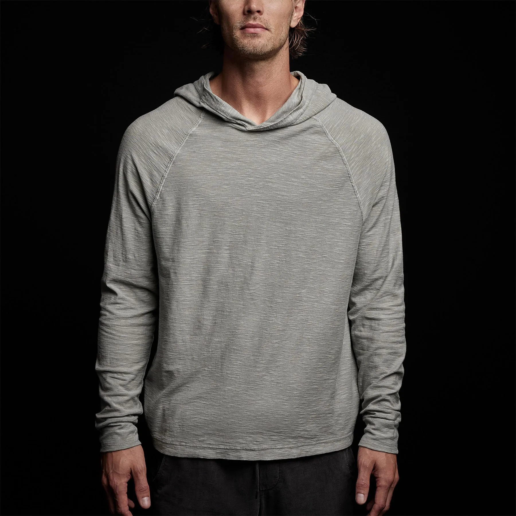Reverse Slub Jersey Hoodie - Concrete Pigment sold by James Perse product image thumbnail 5