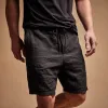 Relaxed Fit Linen Short - Black sold by James Perse