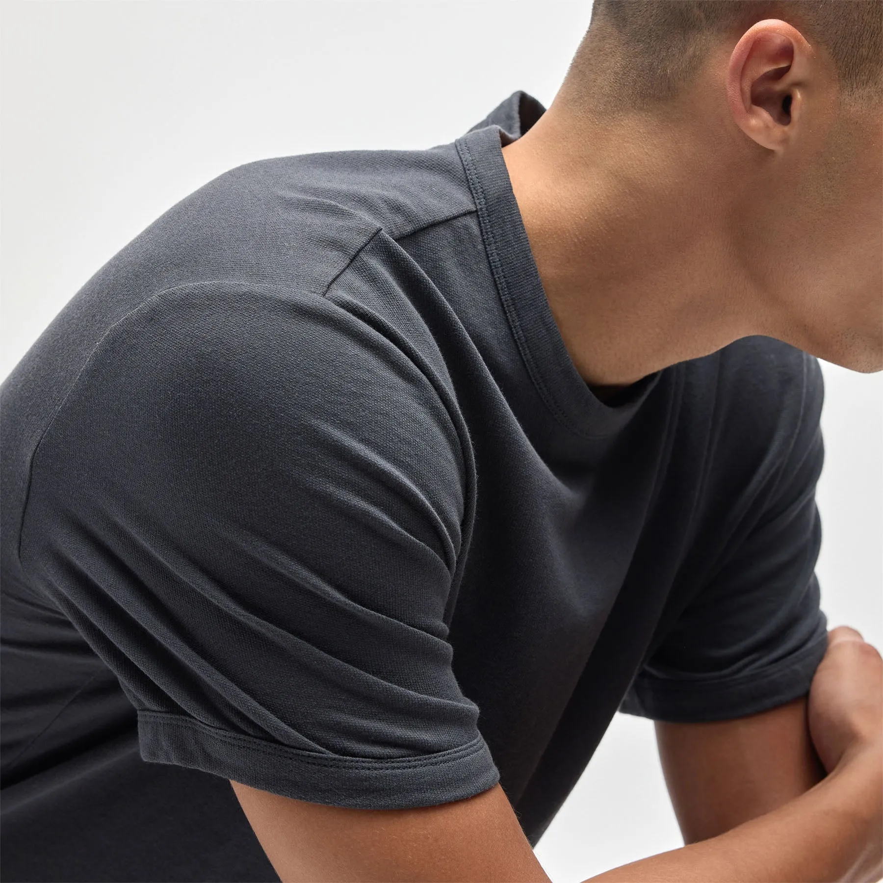 Lightweight French Terry Tee - Magma sold by James Perse product image thumbnail 2