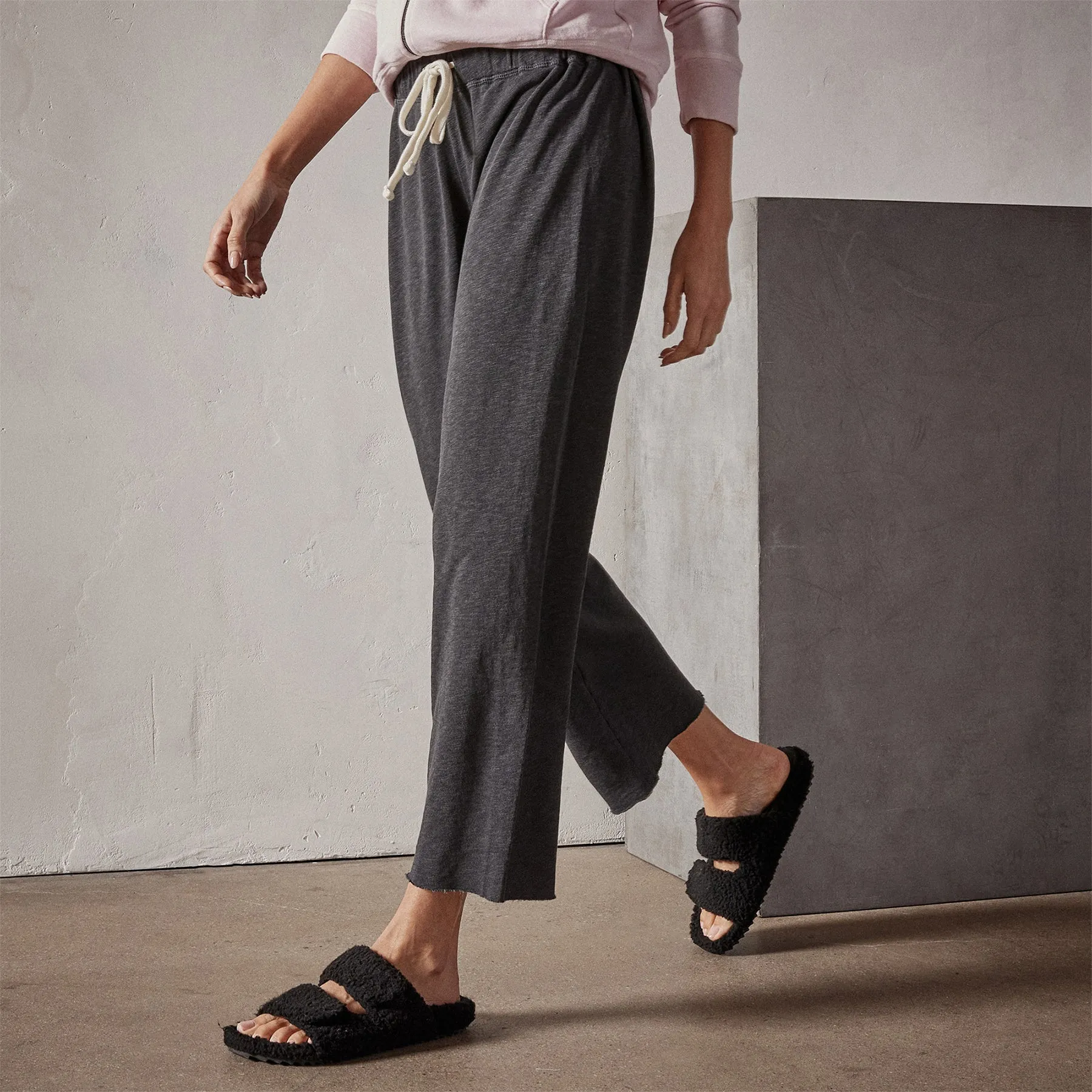 Vintage French Terry Cutoff Sweatpant - Carbon Pigment sold by James Perse product image thumbnail 2