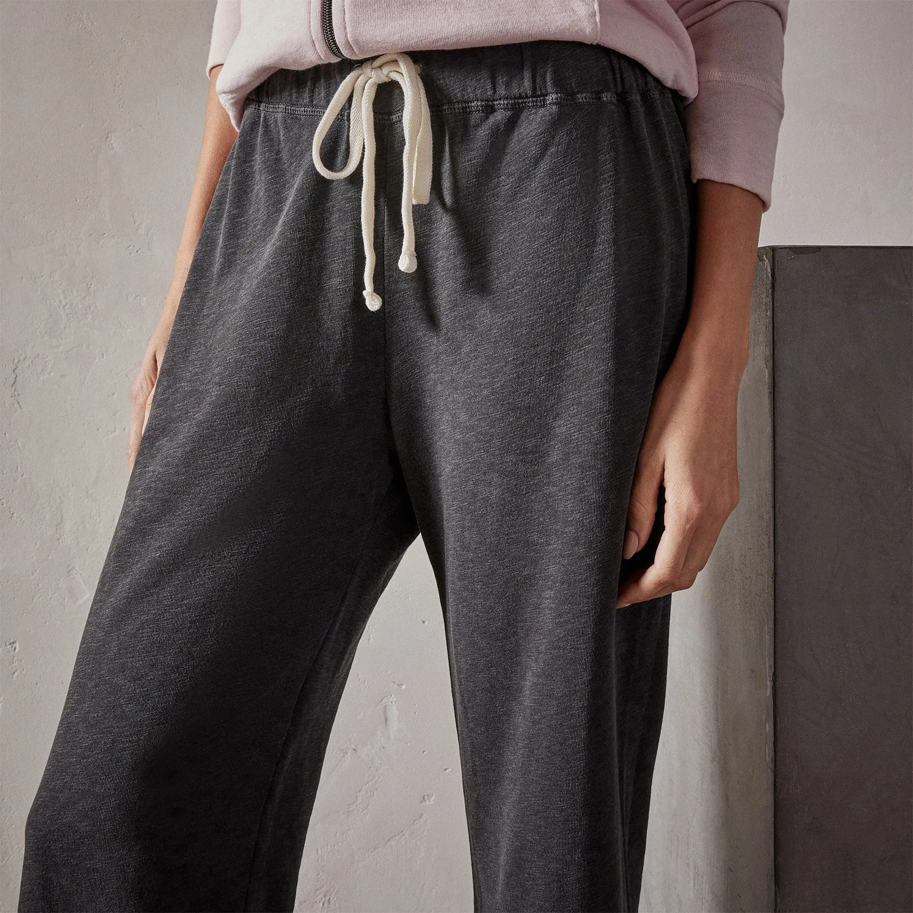 Vintage French Terry Cutoff Sweatpant - Carbon Pigment sold by James Perse product image thumbnail 3