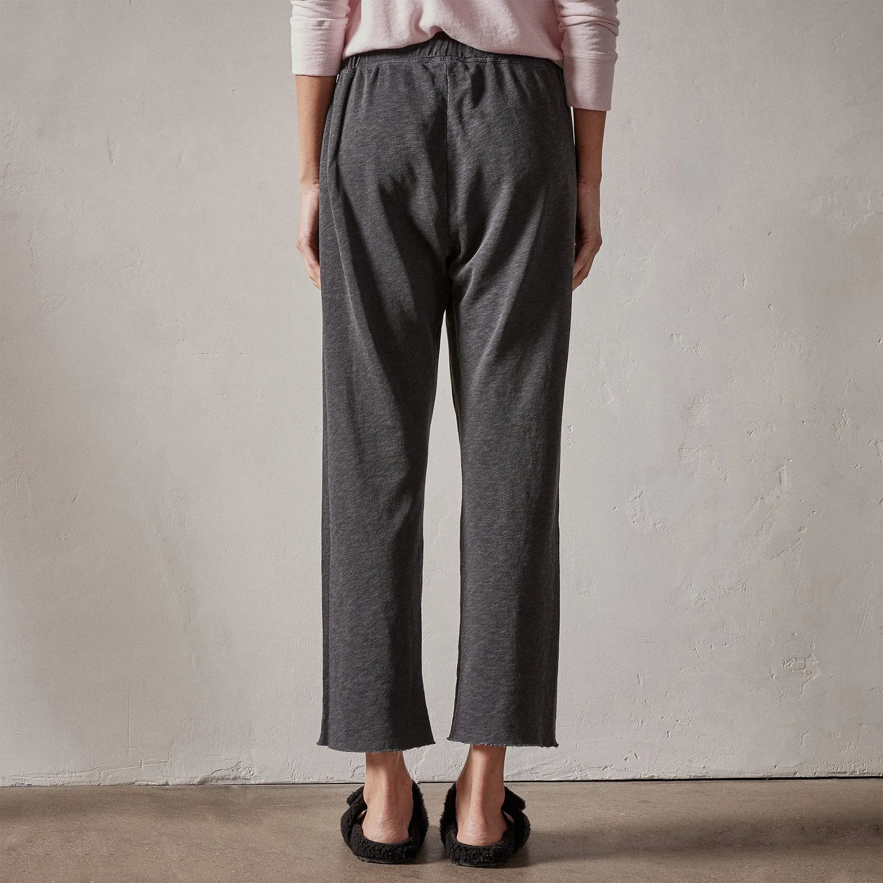 Vintage French Terry Cutoff Sweatpant - Carbon Pigment sold by James Perse product image thumbnail 4