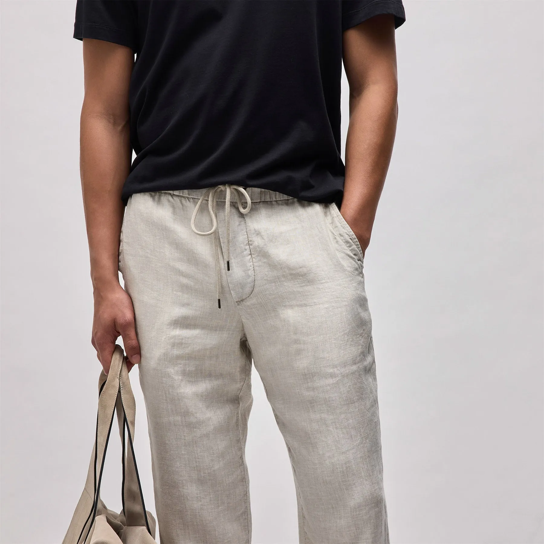 Relaxed Linen Pant - Salt Pigment sold by James Perse product image thumbnail 2