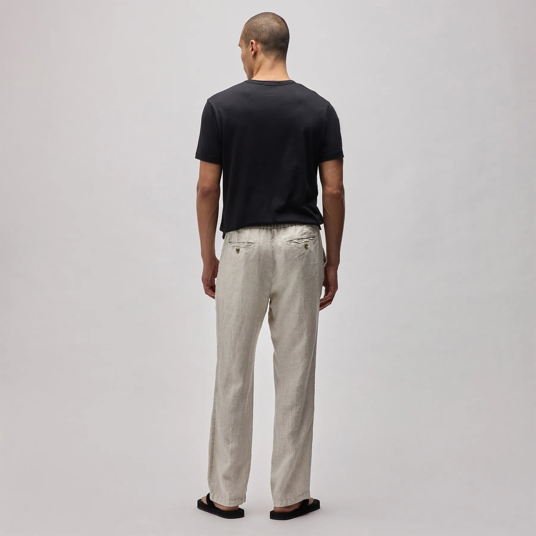 Relaxed Linen Pant - Salt Pigment sold by James Perse product image thumbnail 4