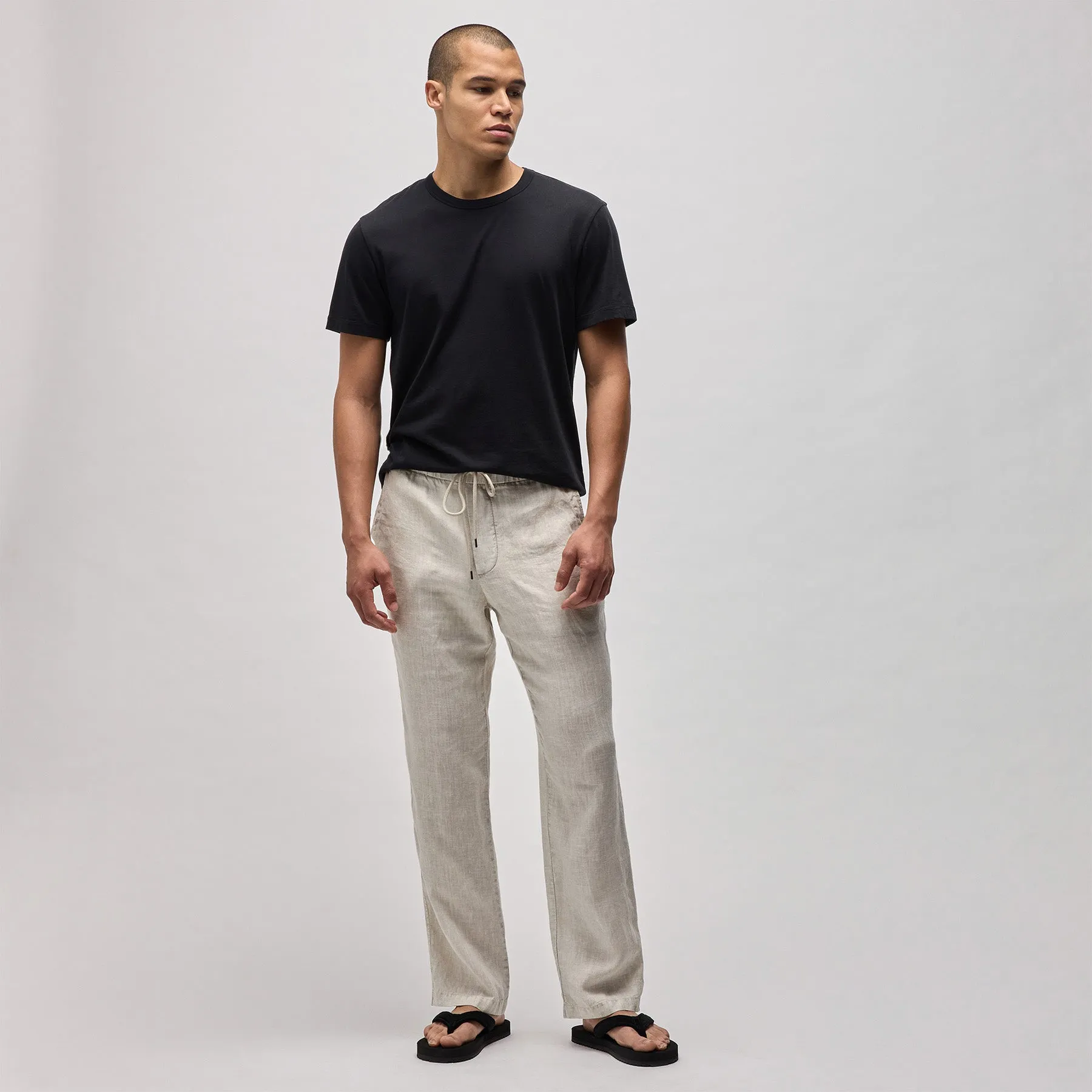 Relaxed Linen Pant - Salt Pigment sold by James Perse product image thumbnail 3