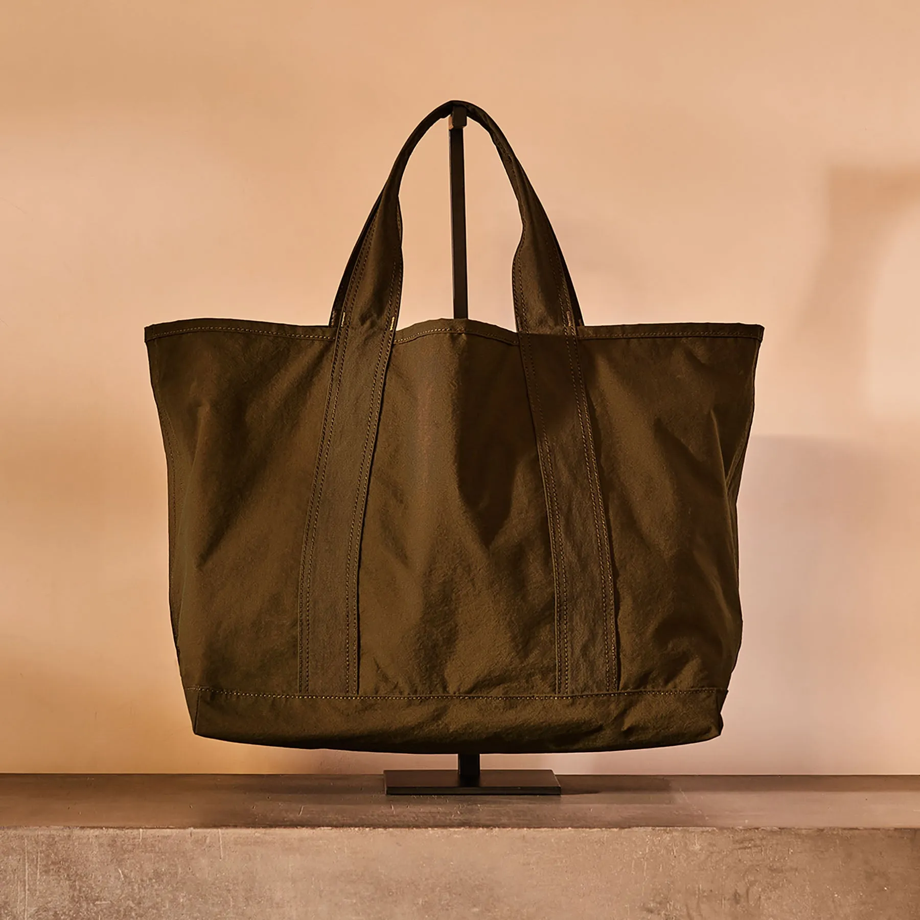 Small Matte Nylon Tote - Olive sold by James Perse