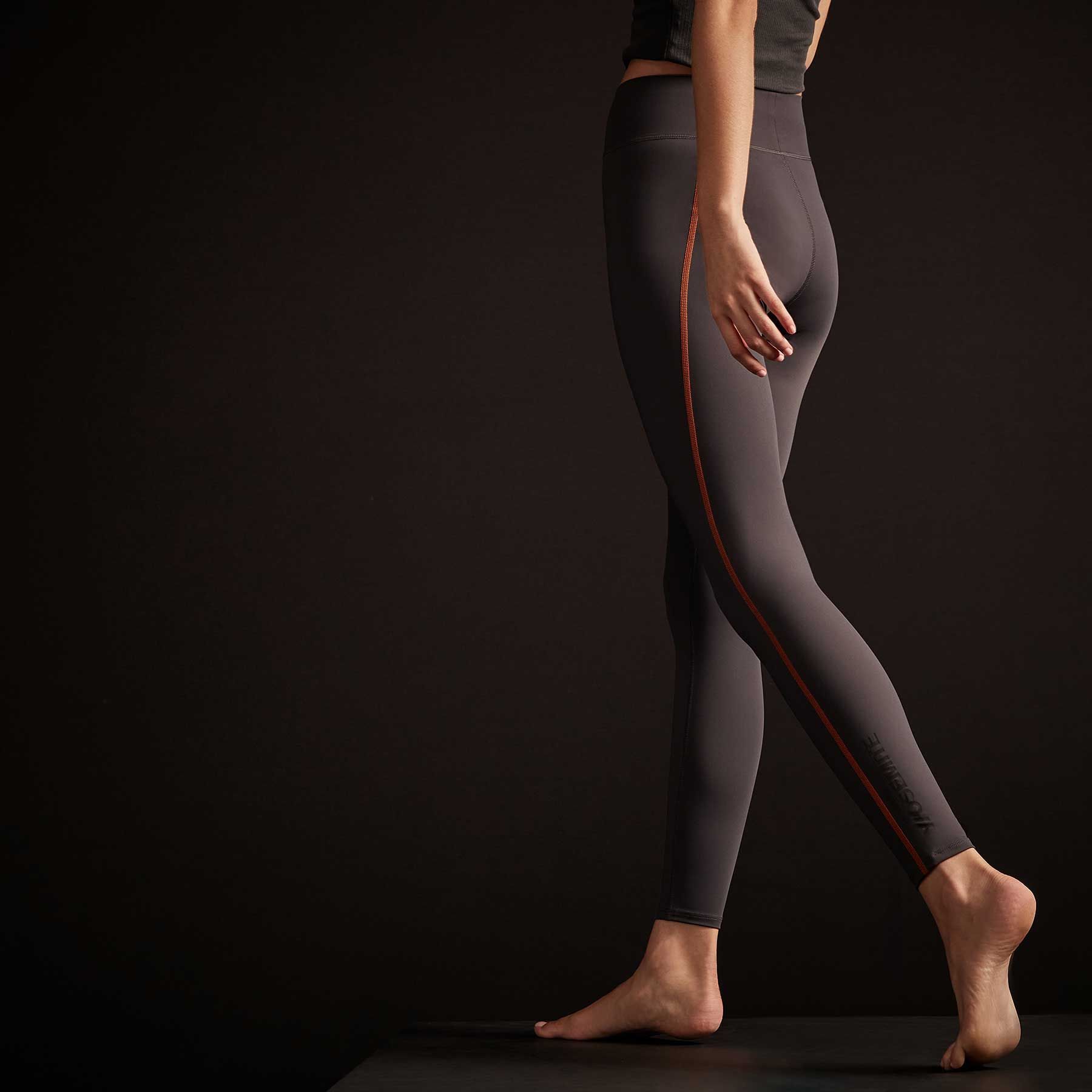 Y/OSEMITE Spiral Seam Legging - Cannel/Industrial Orange sold by James Perse product image thumbnail 4