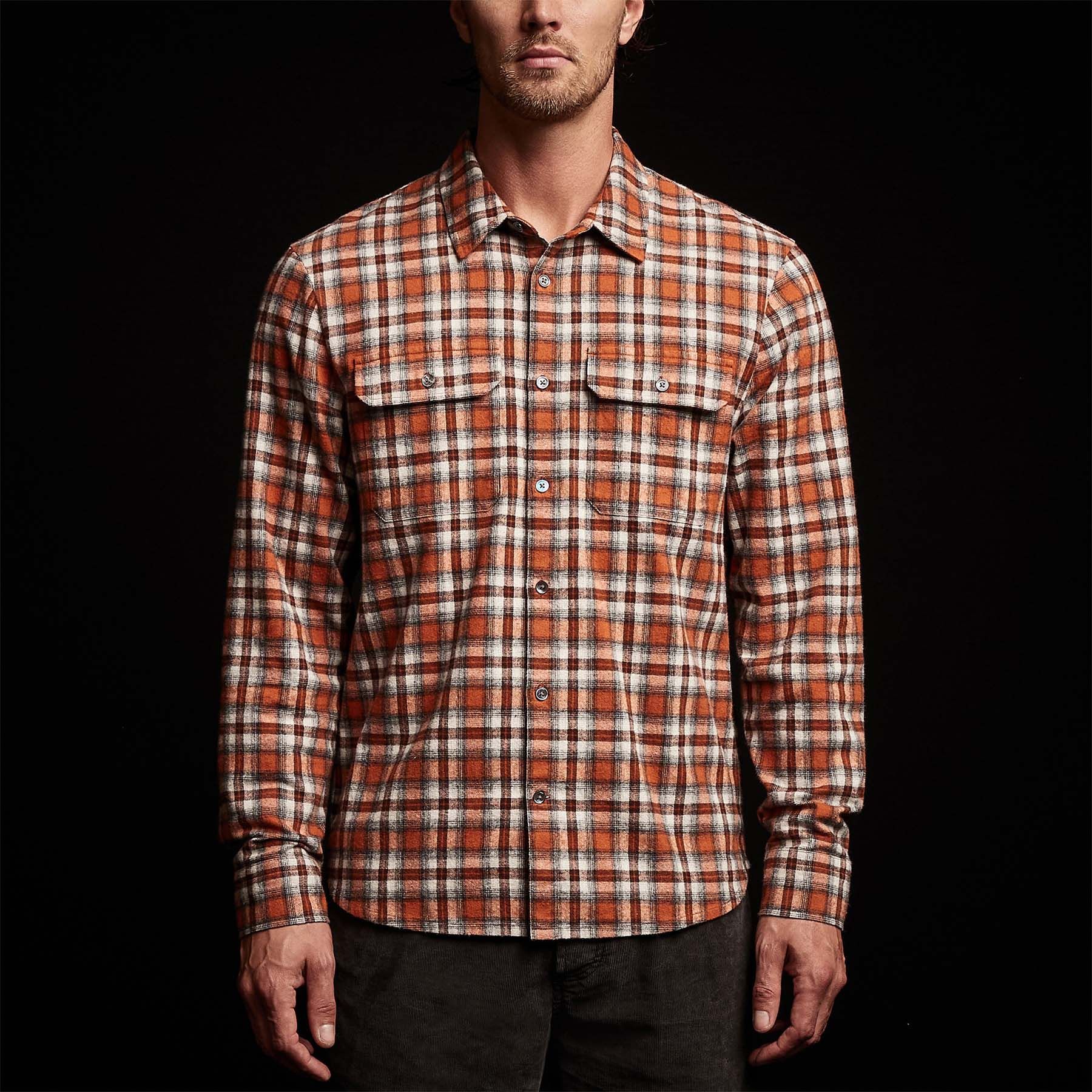 Plaid Flannel Shirt - Bonfire sold by James Perse product image thumbnail 4