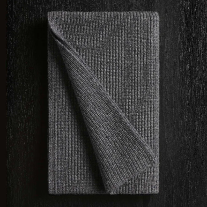 Thermal Cashmere Scarf - Grey Felt sold by James Perse