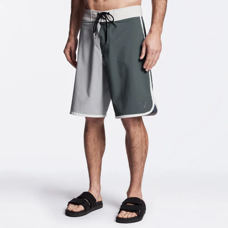 Y/OSEMITE Vintage Colorblocked Boardshort - Stone/Slate/Shell sold by James Perse