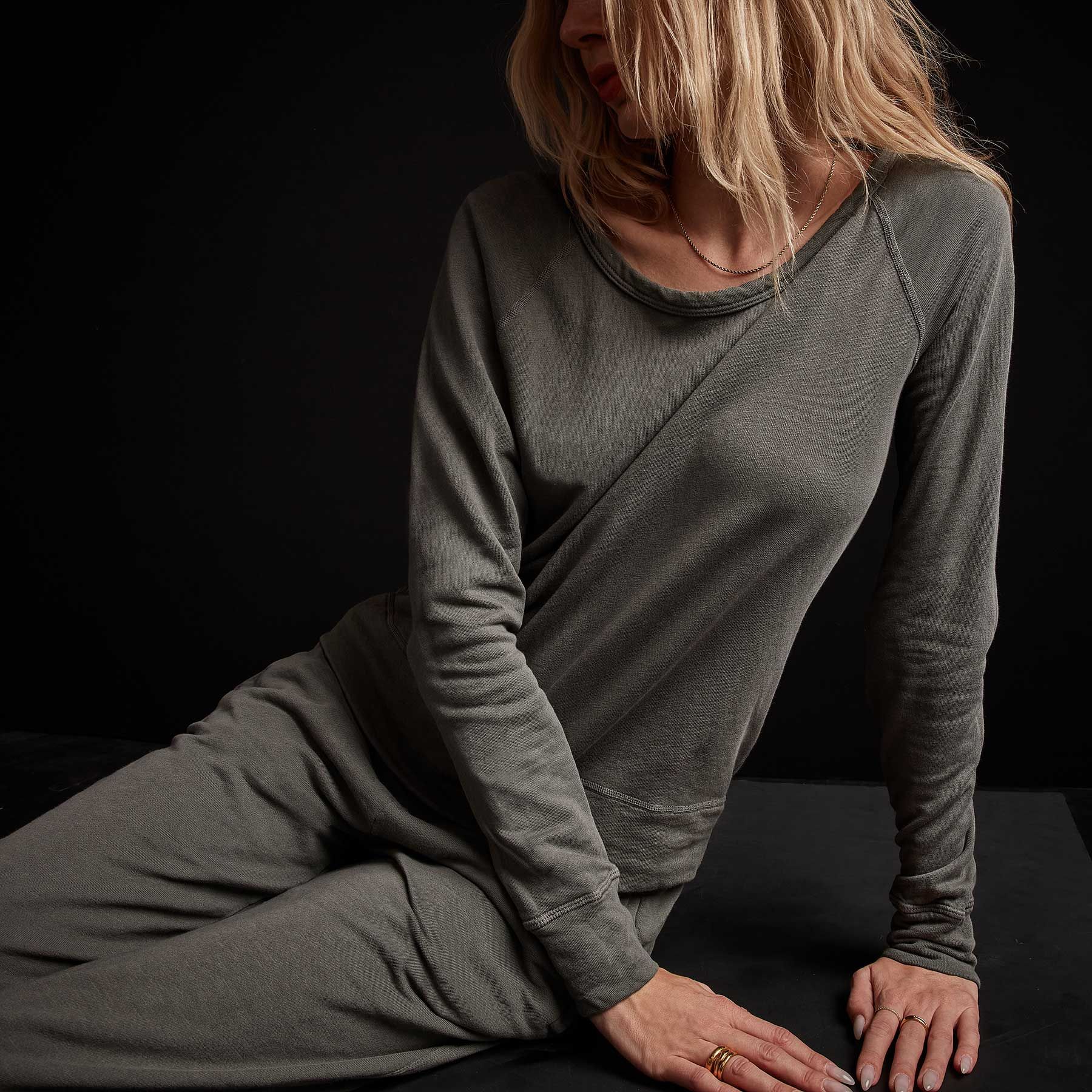 Vintage French Terry Sweatshirt - Jungle Pigment sold by James Perse product image thumbnail 2