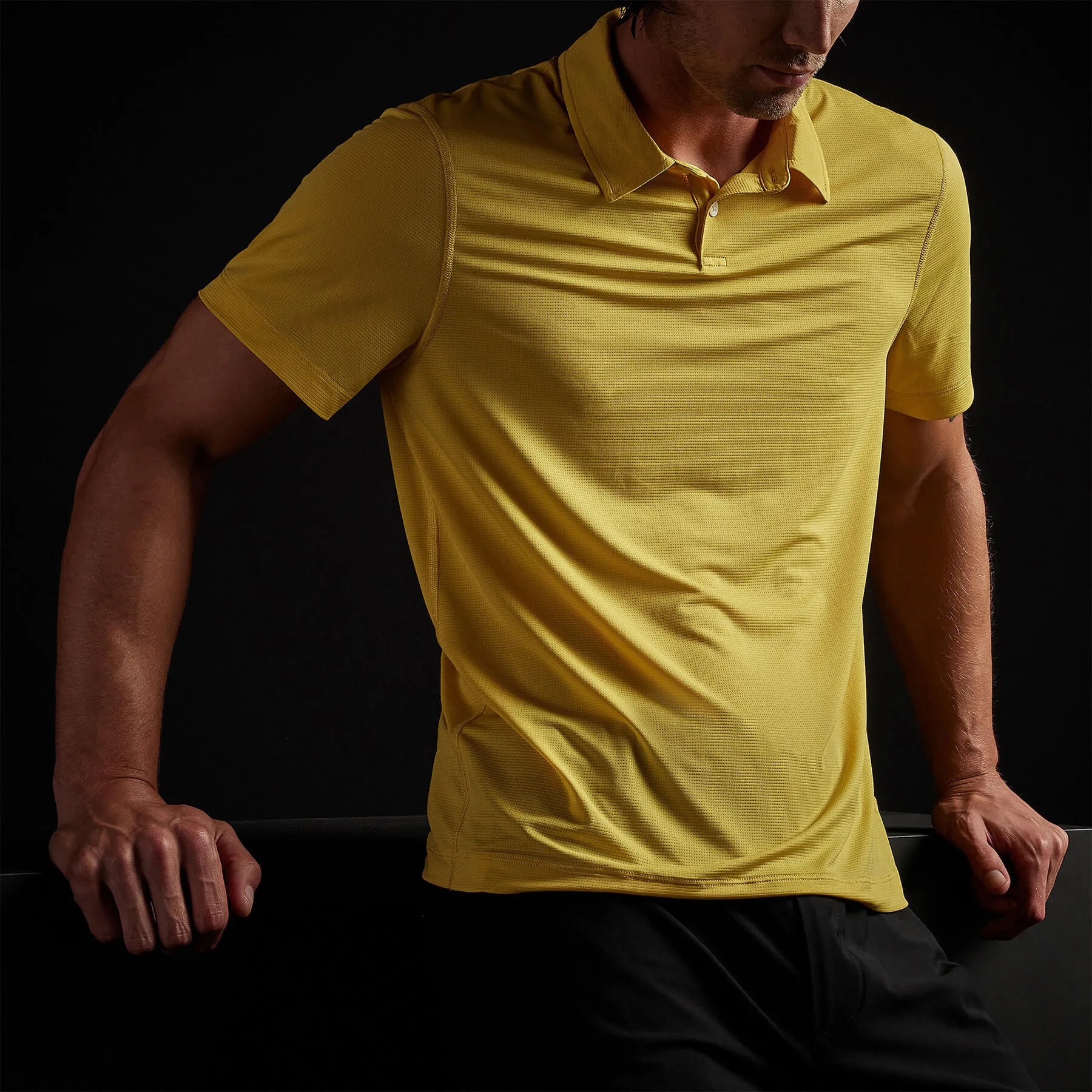 Performance Knit Polo - Zest sold by James Perse product image thumbnail 3