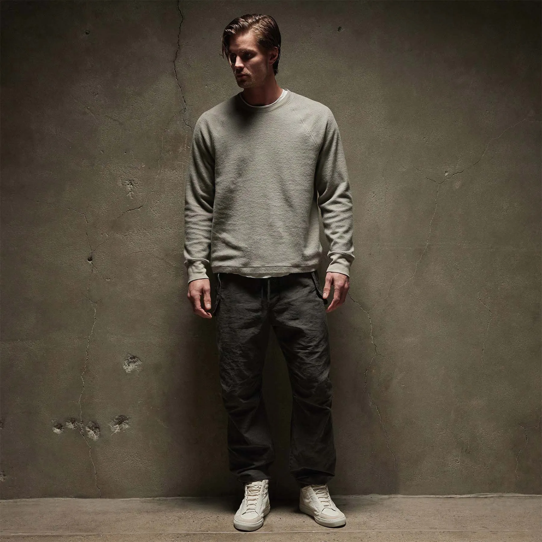 Thermal Knit Raglan Top - Dapple sold by James Perse product image thumbnail 3