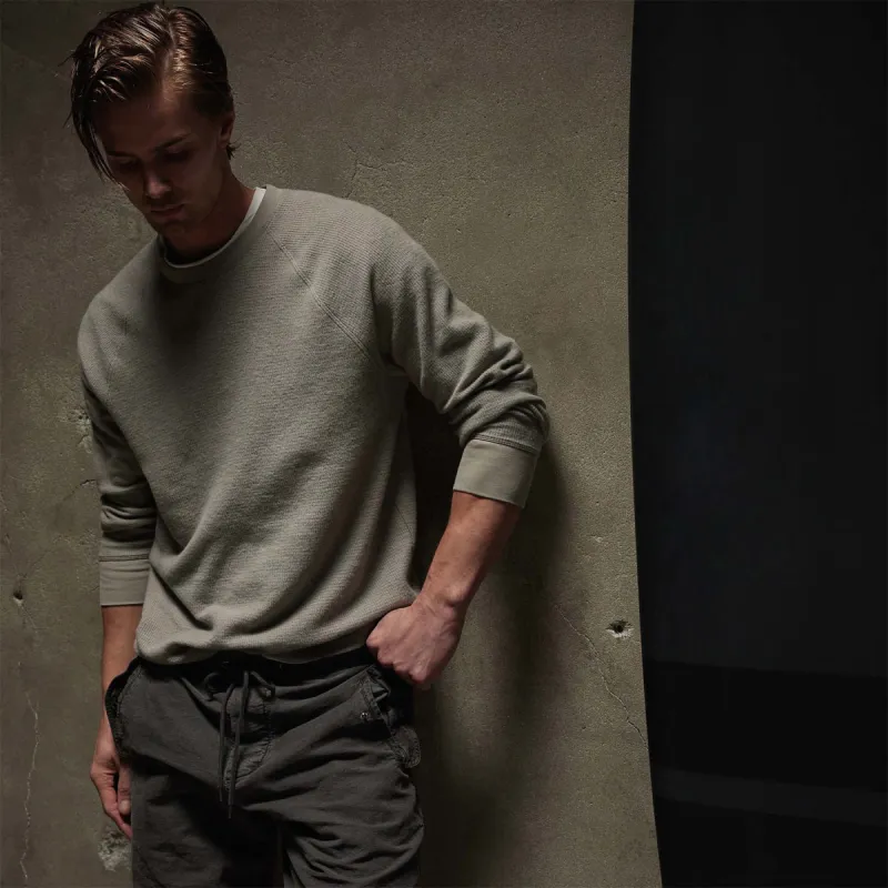 Thermal Knit Raglan Top - Dapple sold by James Perse