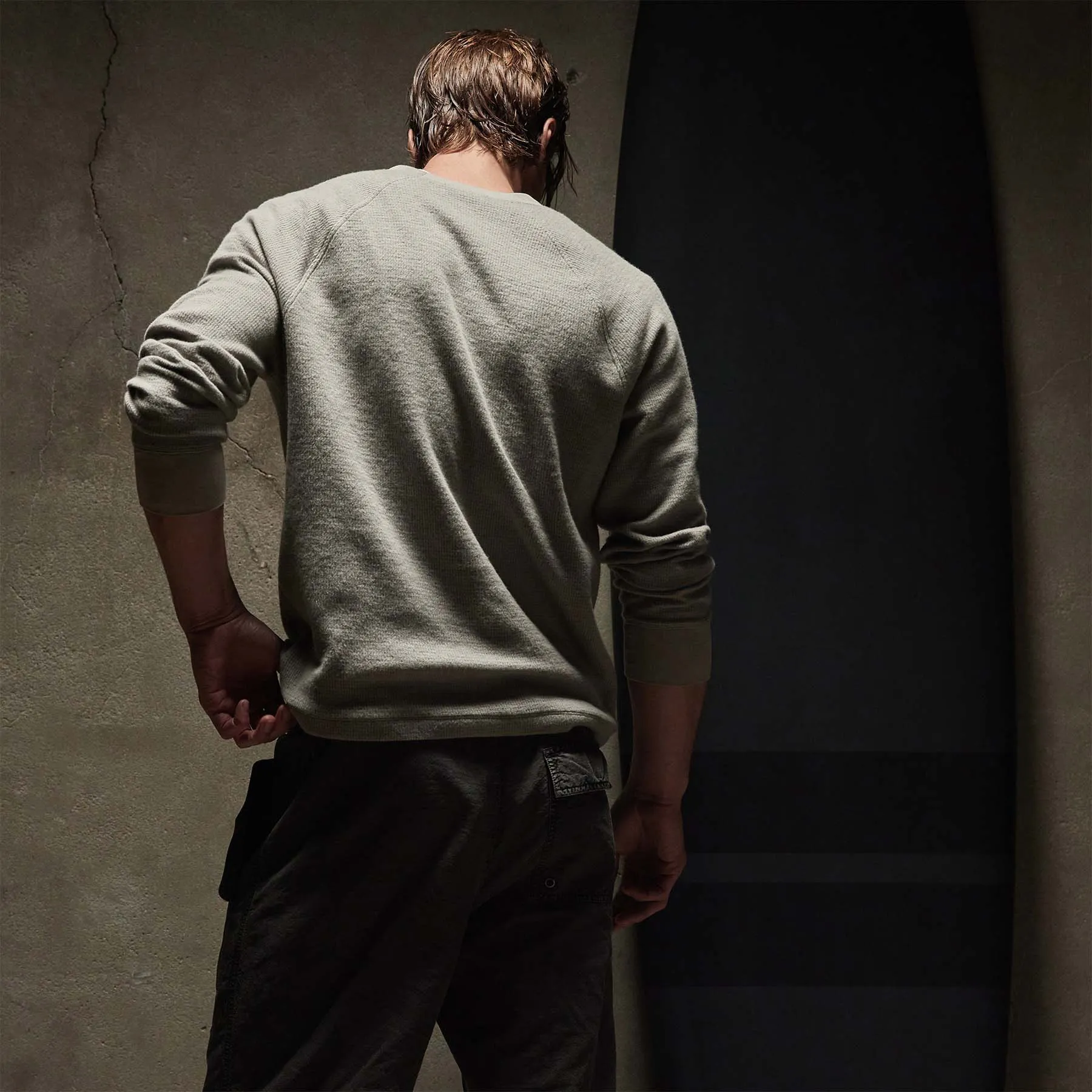 Thermal Knit Raglan Top - Dapple sold by James Perse product image thumbnail 4